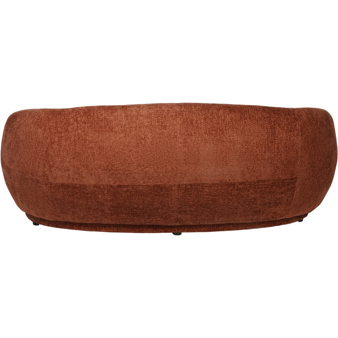 Brown textured sofa on a white background
