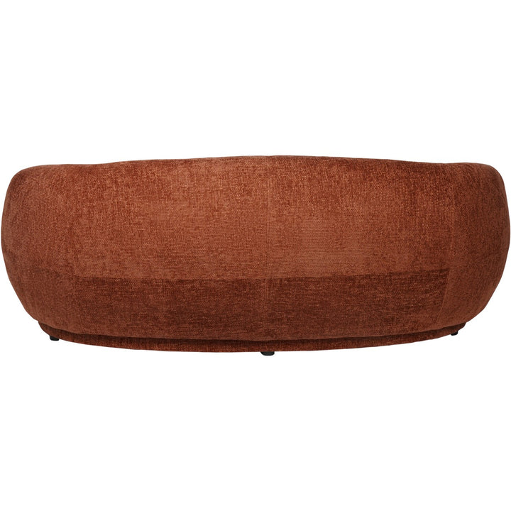 Brown textured sofa on a white background