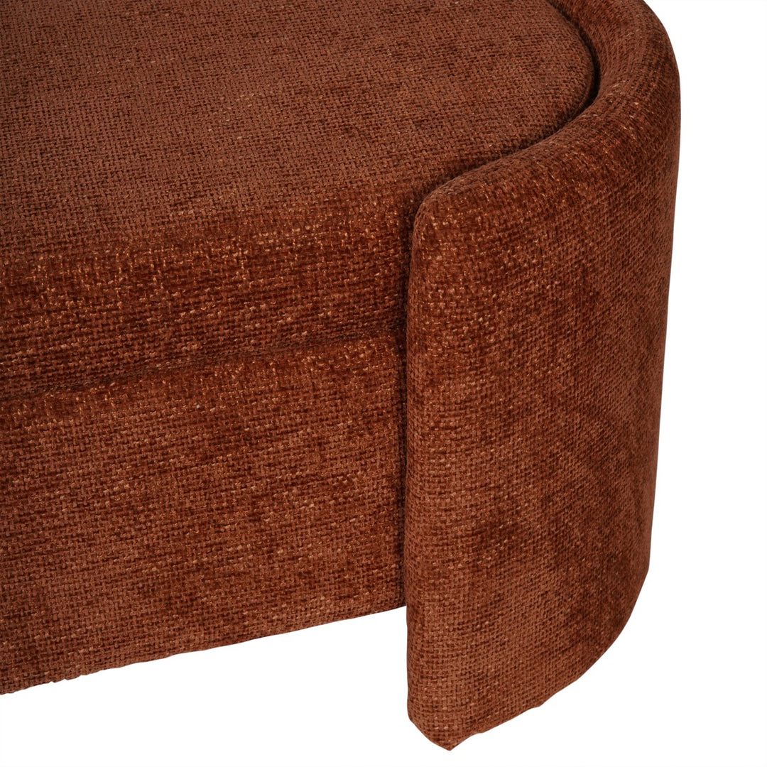 Close-up of a brown textured fabric surface