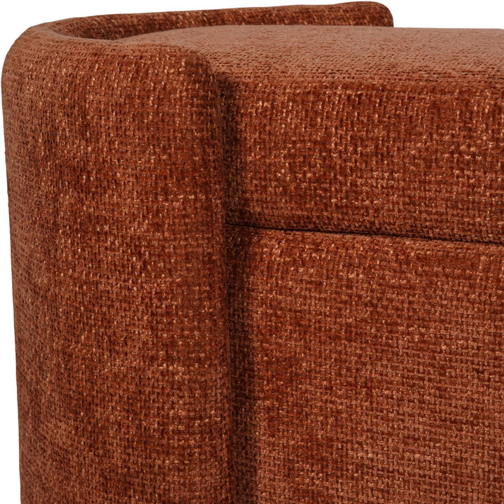 Close-up of a brown textured fabric surface