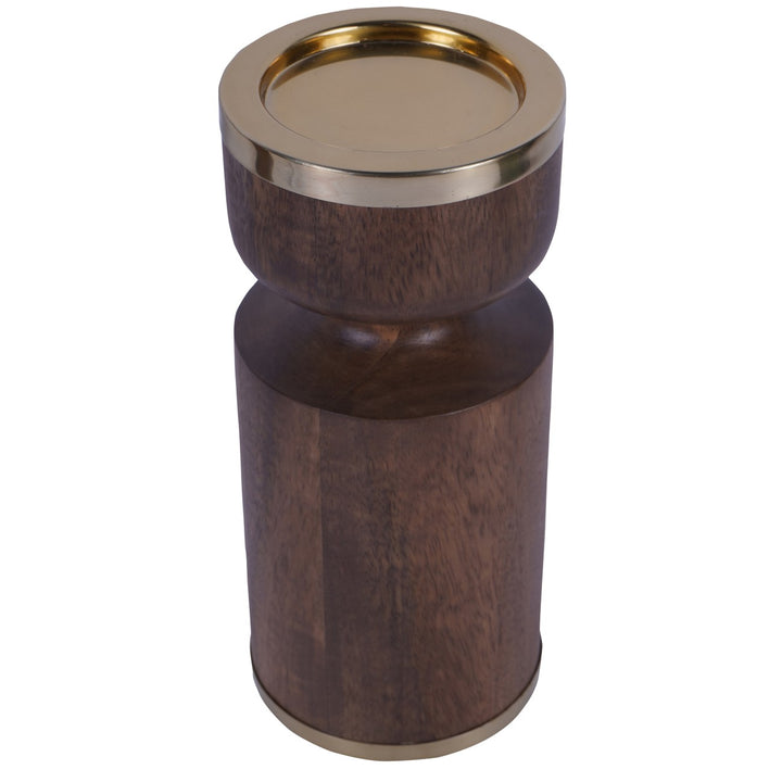 Libra Amalfi Wooden Pillar Holder 23cm