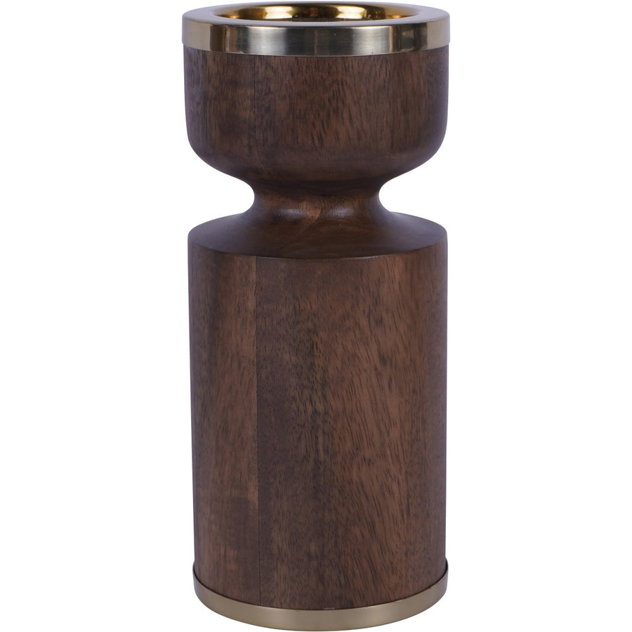 Libra Amalfi Wooden Pillar Holder 23cm