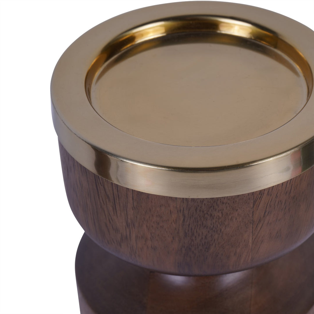 Libra Amalfi Wooden Pillar Holder 31cm