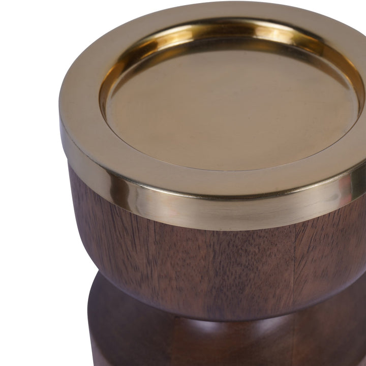 Libra Amalfi Wooden Pillar Holder 31cm