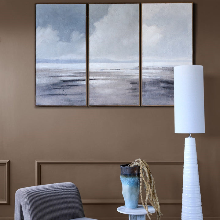 Libra Hazy Horizons Framed Wall Art Set of Three