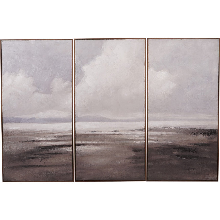 Libra Hazy Horizons Framed Wall Art Set of Three
