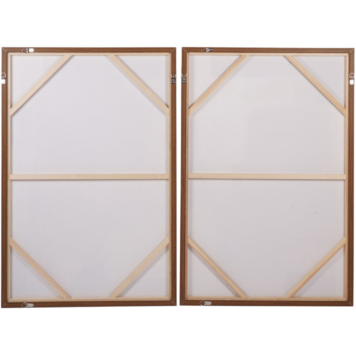 Libra Modern Abstract Wall Art Set of Two Framed Canvas Wall Art 160x120cm