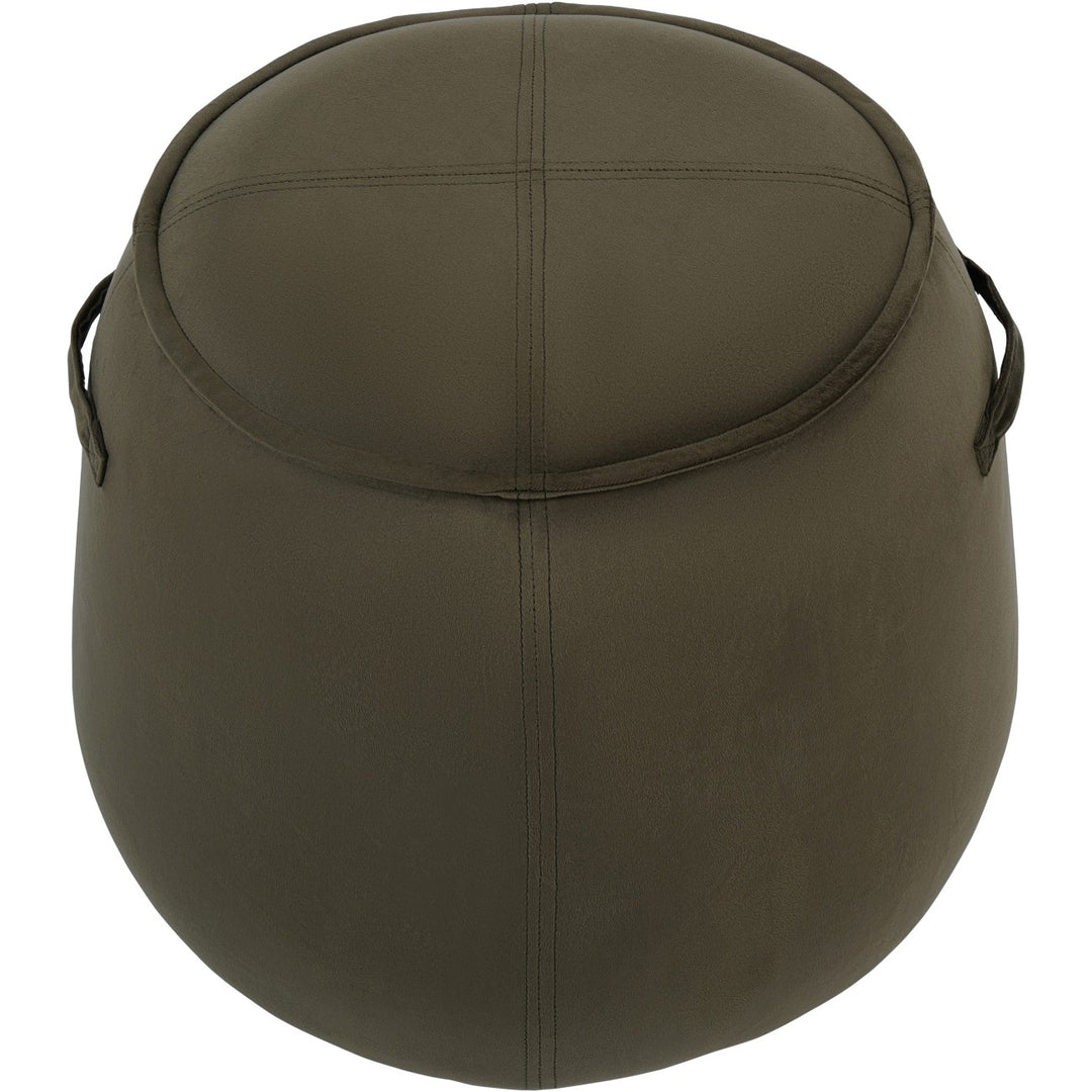 Libra Bingham Upholstered Stool Velvet Green