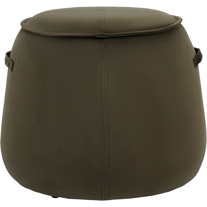Libra Bingham Upholstered Stool Velvet Green