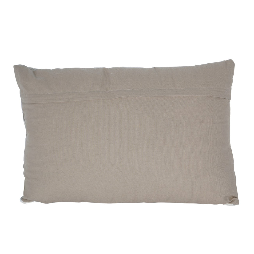 Grey pillow on white background