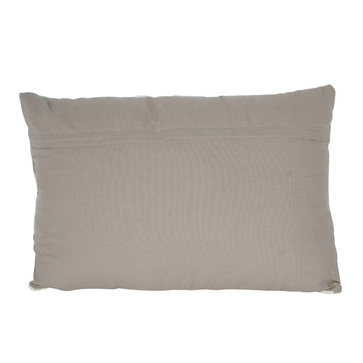 Grey pillow on white background