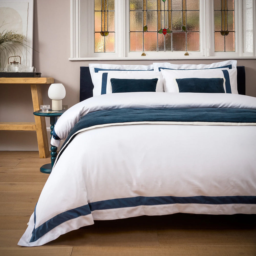 Balmoral Duvet Set Navy Blue