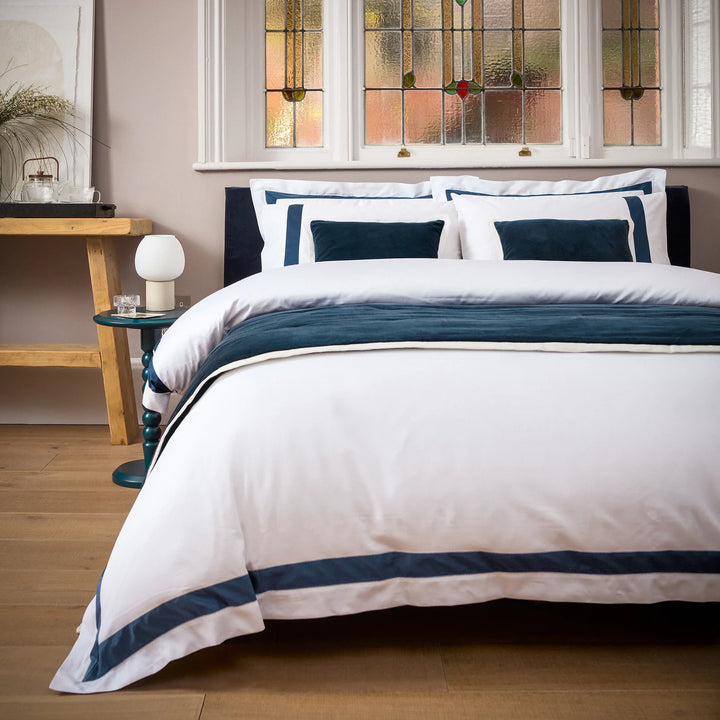 Balmoral Duvet Set Navy Blue
