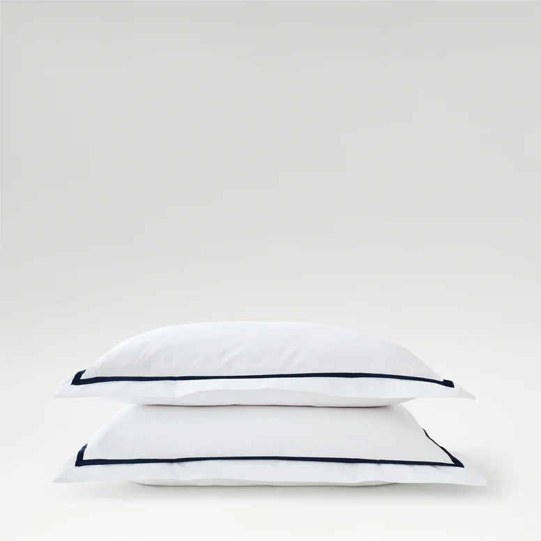 Beaumont Oxford Pillowcase Pair Navy