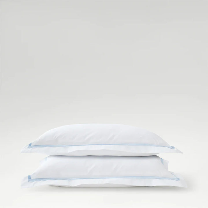Beaumont Oxford Pillowcase Pair Pale Blue