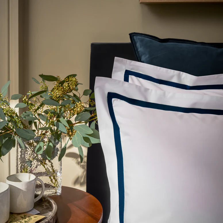 Beaumont Oxford Pillowcase Pair Navy