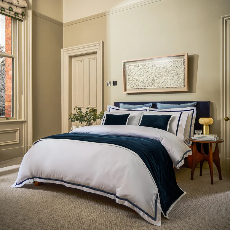 CHRISTY Beaumont Duvet Set Navy