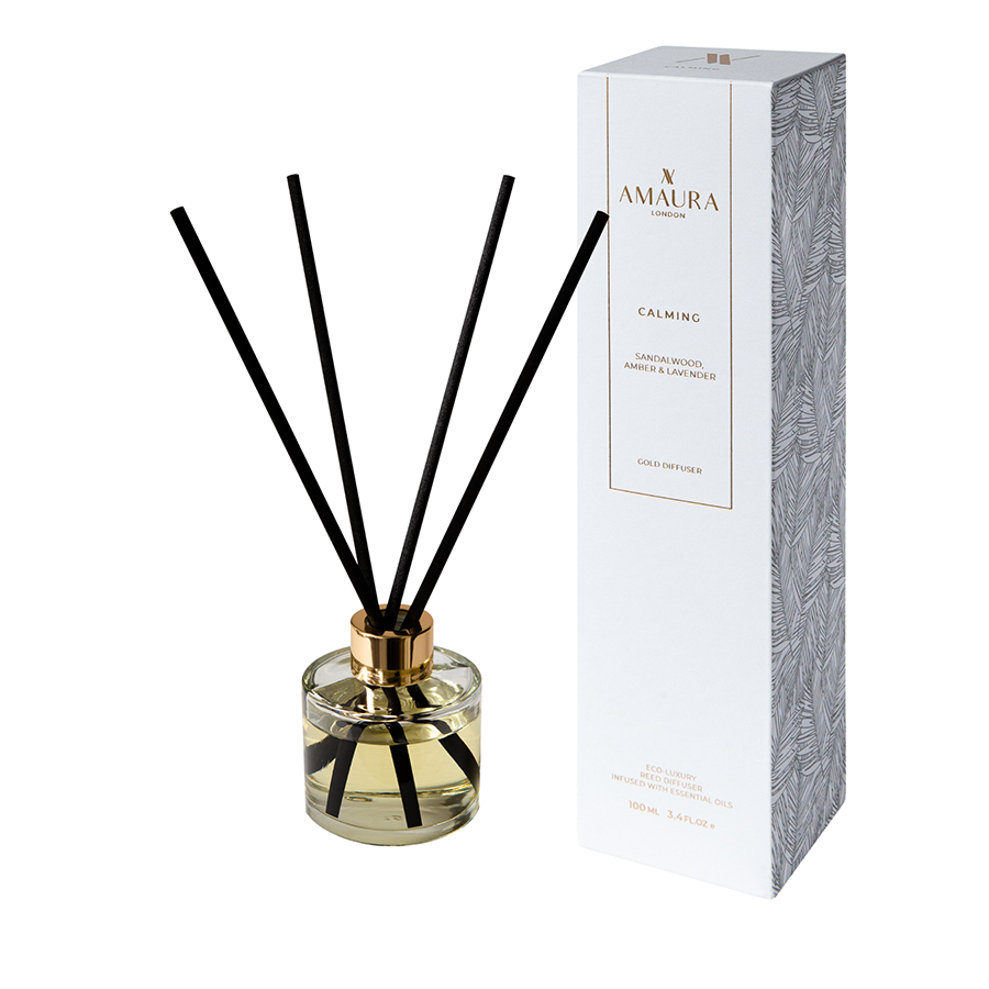 Amaura Calming | Sandalwood, Amber & Lavender | Eco Luxury Reed ...