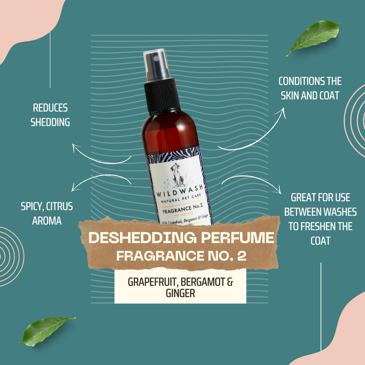 WILDWASH Deshedding Dog Perfume Fragrance No.2 - 12 x 200ml