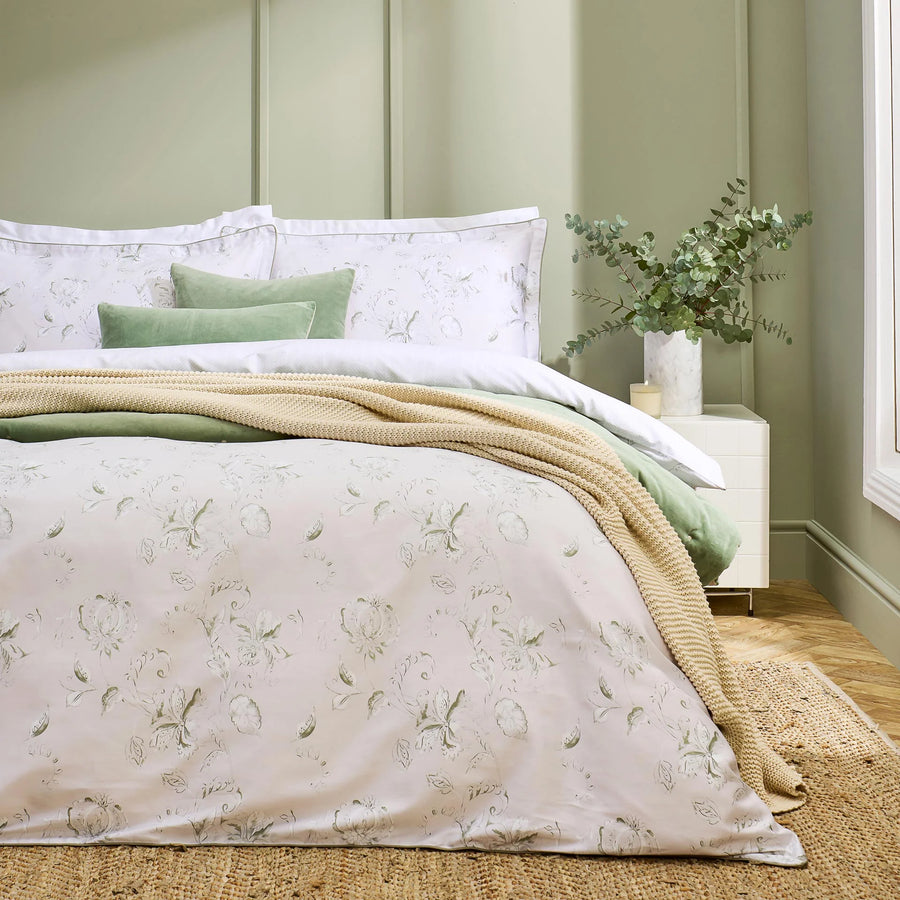 CHRISTY Hatton Duvet Cover Set Sage
