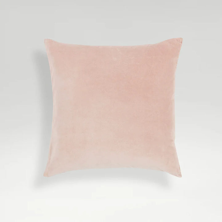 Pink pillow on a light gray background