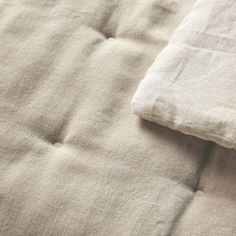 Close-up of CHRISTY Jaipur Throw Hazelnut