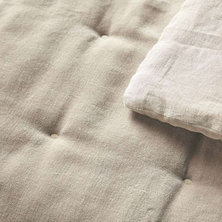 Close-up of CHRISTY Jaipur Throw Hazelnut