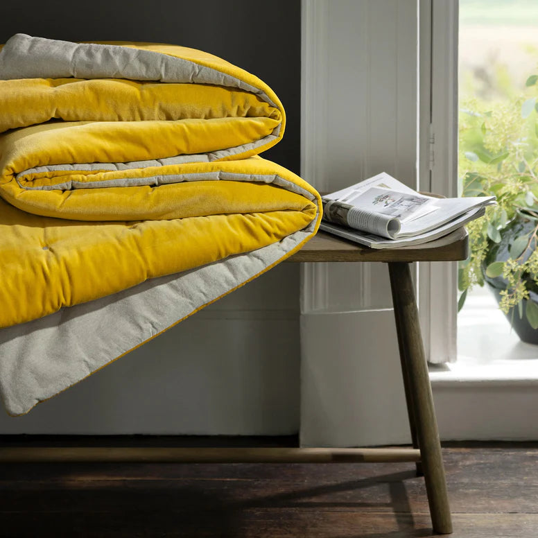 CHRISTY Jaipur Throw Turmeric