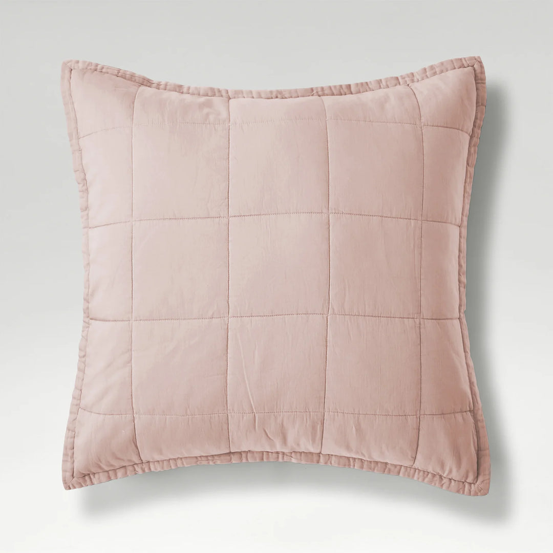 CHRISTY Laundered Cotton Sham - Pink
