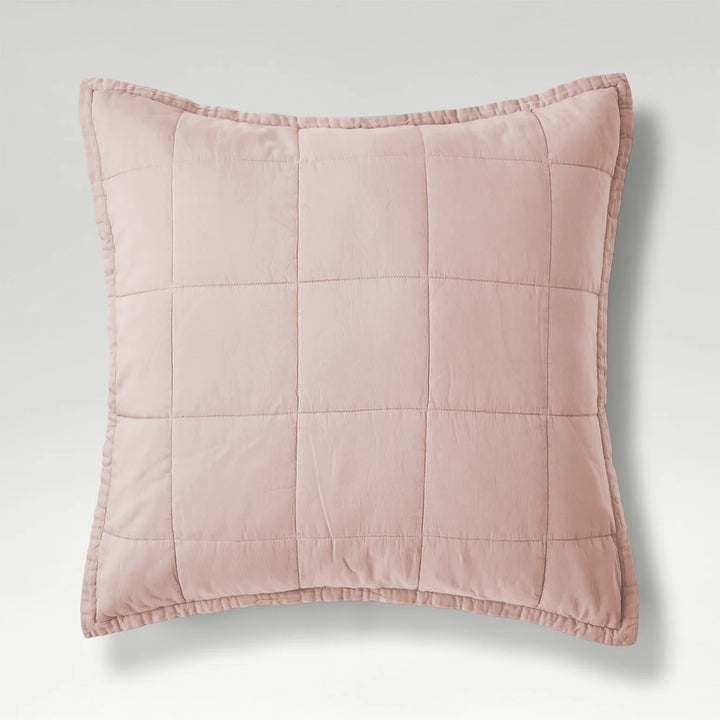 CHRISTY Laundered Cotton Sham - Pink
