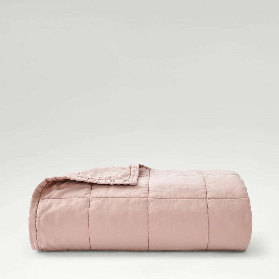 CHRISTY Laundered Cotton Bedspread - Pink