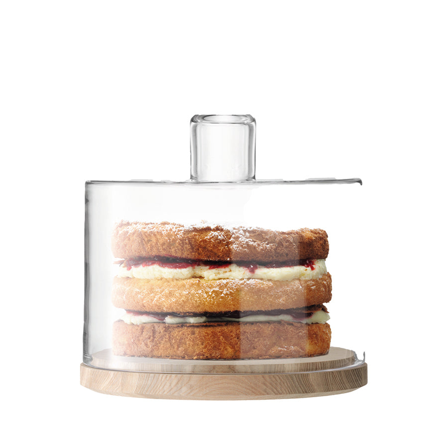 LSA Lotta Cake/Cheese Dome & Ash Base - 25.5cm Clear – LiBi Collection
