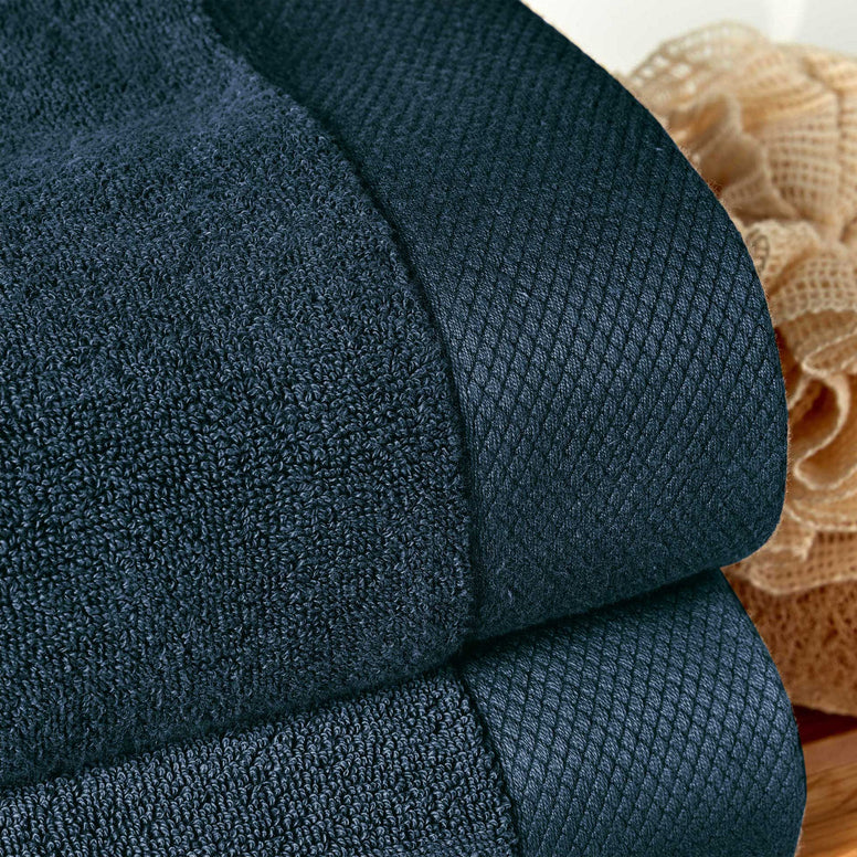 Roll of CHRISTY Luxe - Navy Blue with textured surface