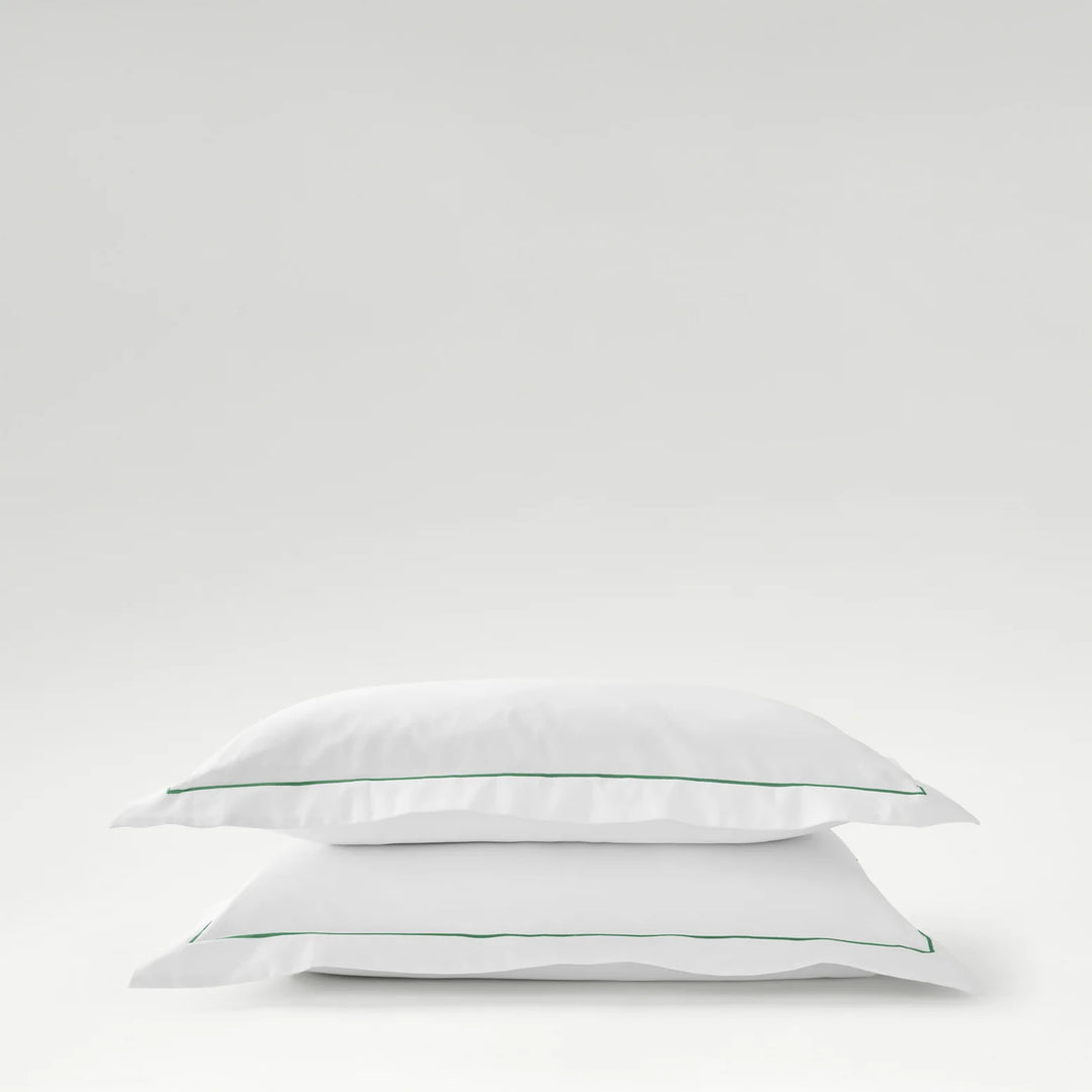 CHRISTY Premium Sateen Oxford Pillowcase Pair Green