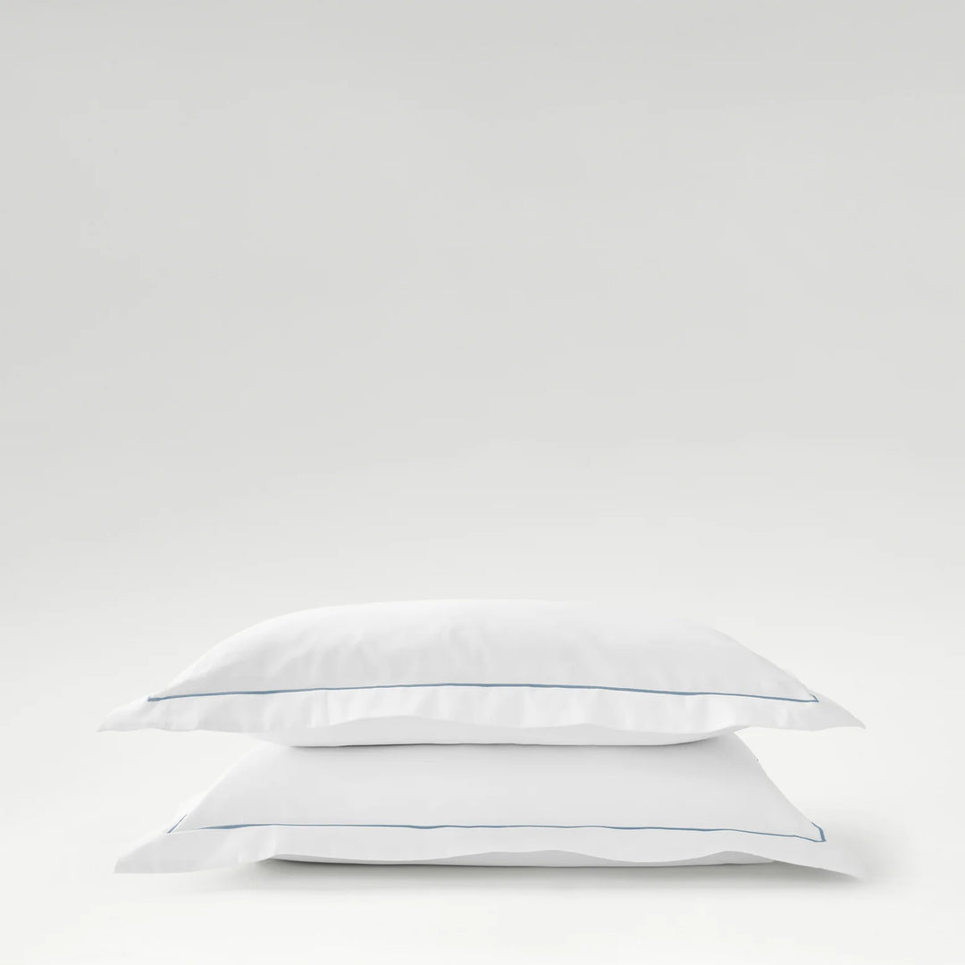 CHRISTY Premium Sateen Oxford Pillowcase Pair Blue