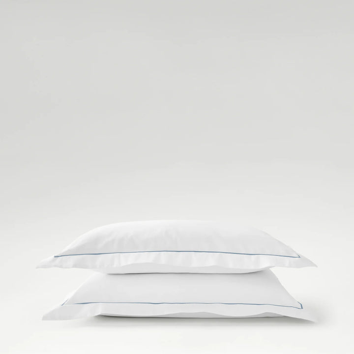 CHRISTY Premium Sateen Oxford Pillowcase Pair Blue
