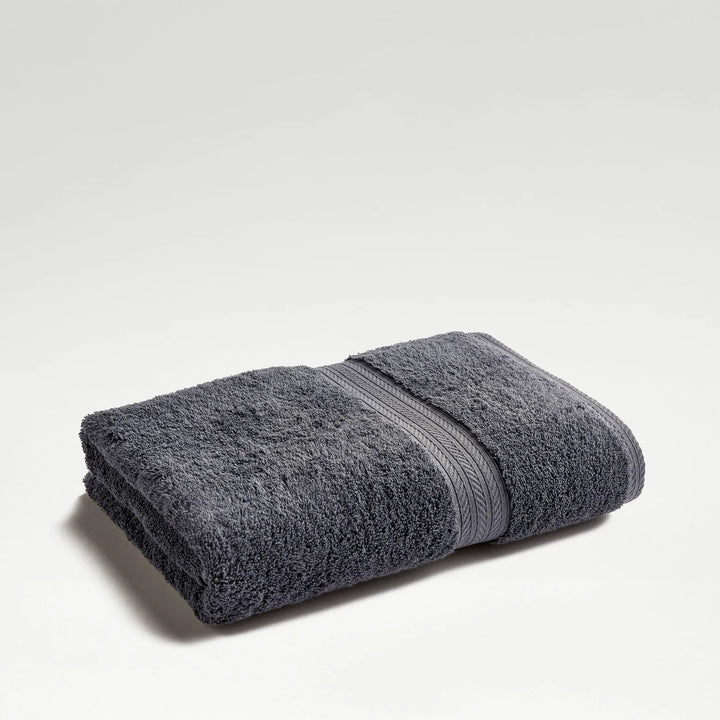 Folded CHRISTY Renaissance Towels - Ash Grey