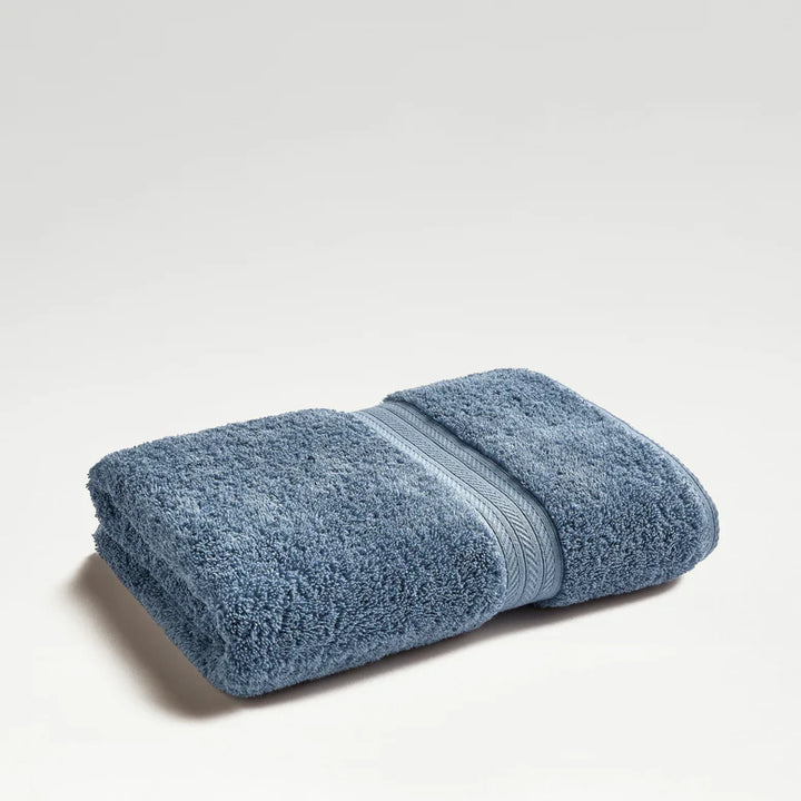 Folded CHRISTY Renaissance Towels - Denim