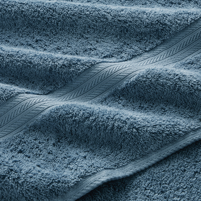 Close-up of CHRISTY Renaissance Towels - Denim