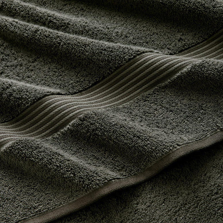 Close-up of CHRISTY Supreme Hygro Towels - Graphite