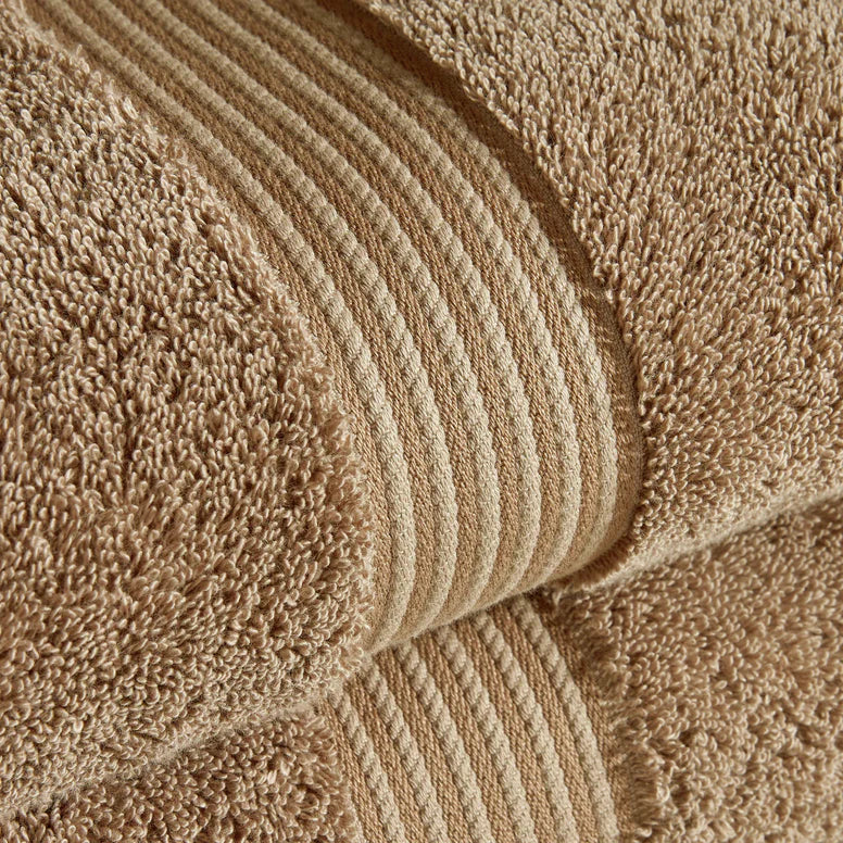 Close-up of a CHRISTY Supreme Hygro Towels - Mocha