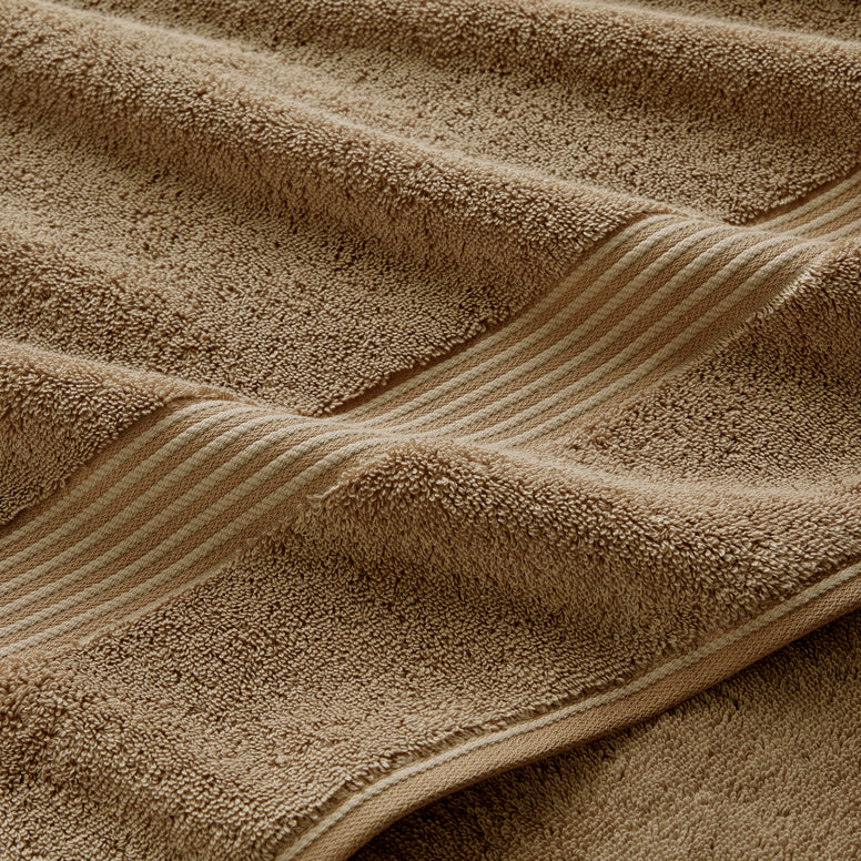 Close-up of CHRISTY Supreme Hygro Towels - Mocha