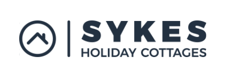 Sykes Holiday Cottages logo with a mountain icon on a white background
