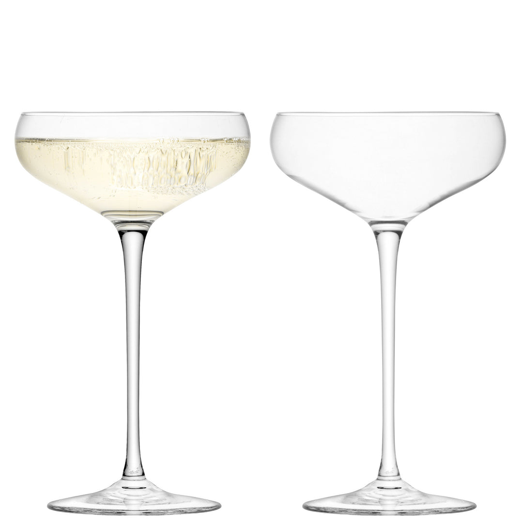 LSA Wine Champagne Saucer 300ml Clear x 16