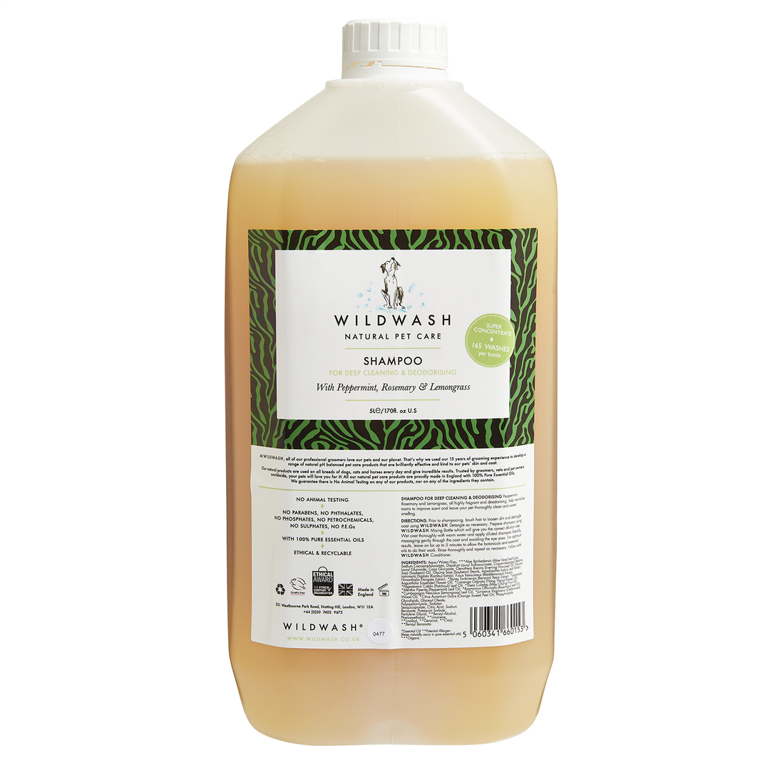 WILDWASH Deep Clean Dog Shampoo - 5 Litre