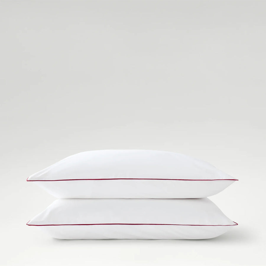 CHRISTY Classic Percale Cotton Standard pillowcase pair Fuschia - Pack of Two