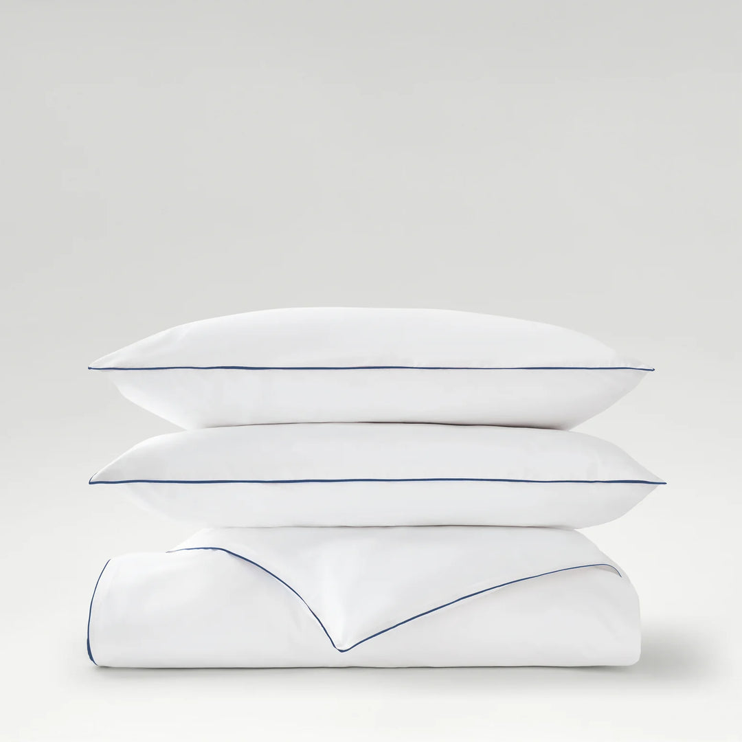 CHRISTY Classic Percale Cotton Duvet Set - Navy