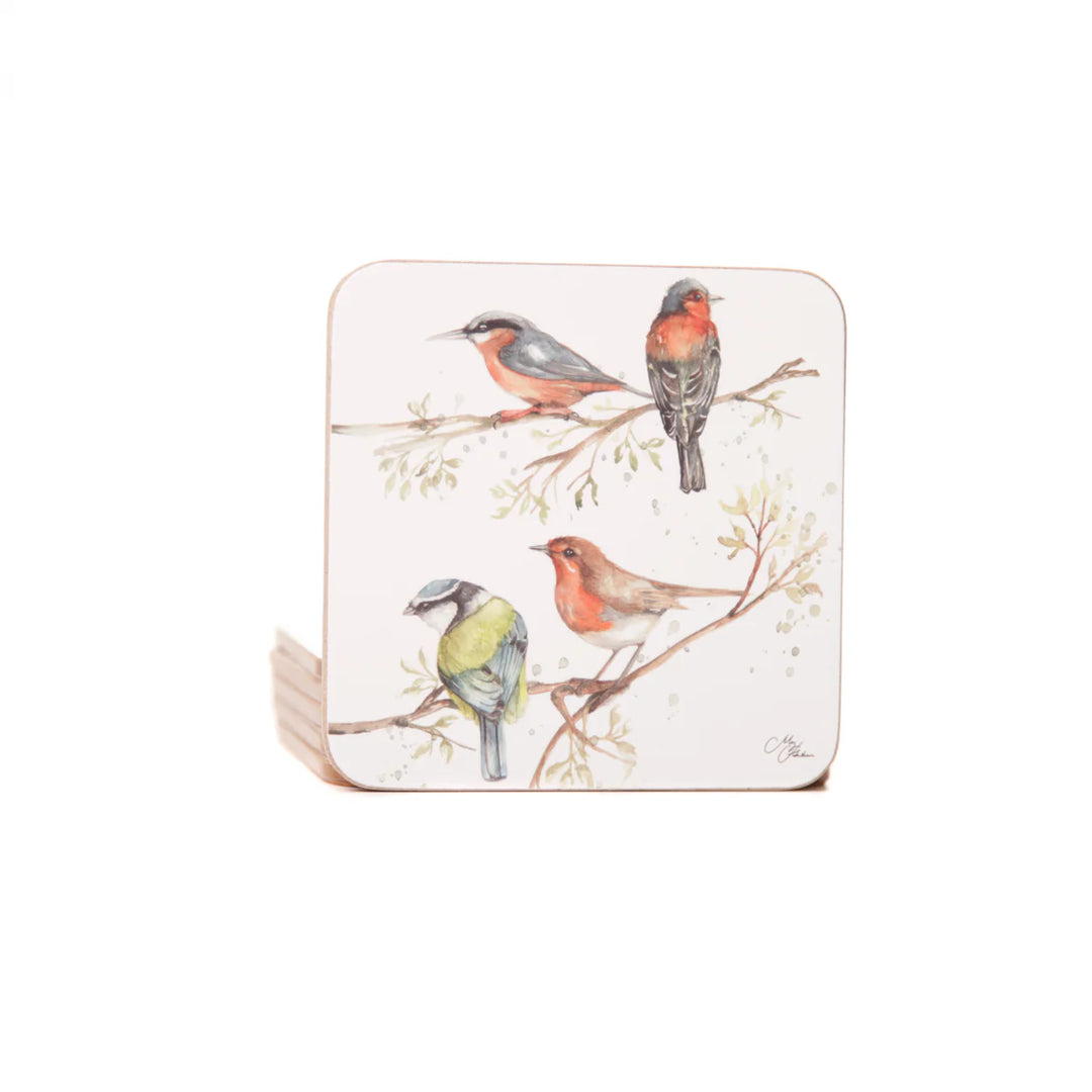 Meg Hawkins British Birds Watercolour Design Coasters 3 Pack
