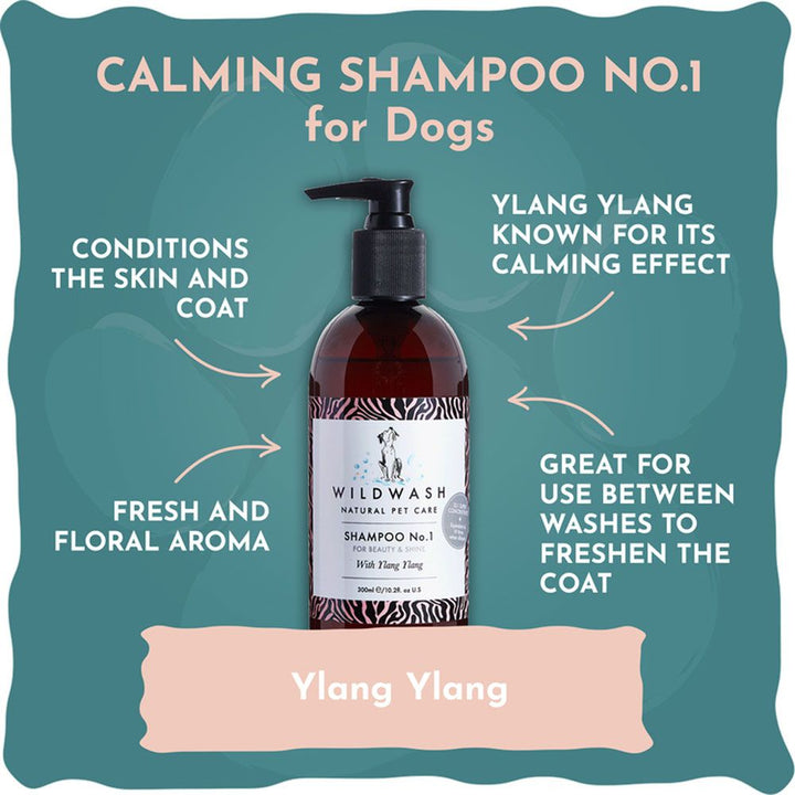WILDWASH Calming Dog Shampoo Fragrance No.1  - 12 x 300ml
