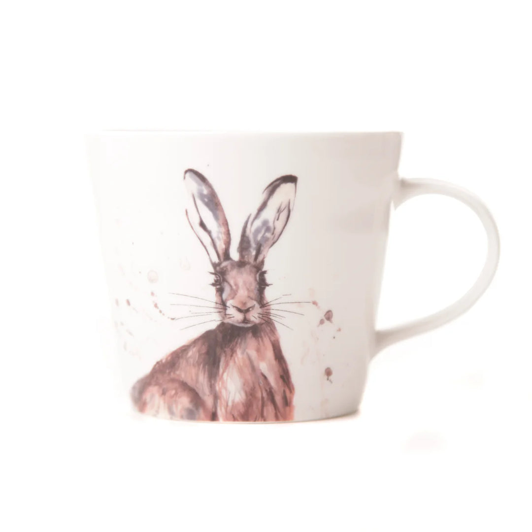 Meg Hawkins Hare Design New Bone China Mug with full colour box 6 Pack